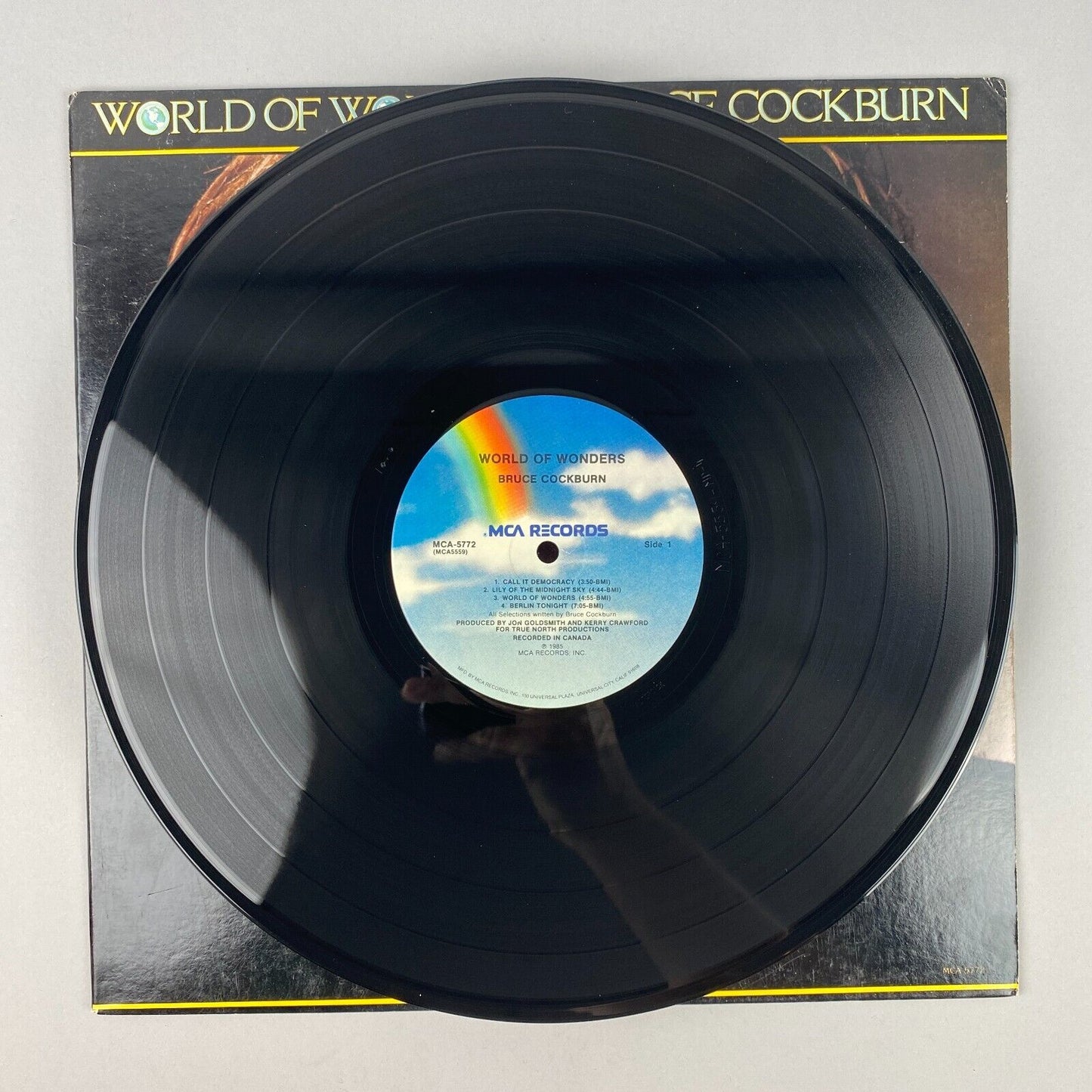 World of Wonders - Bruce Cockburn Promotional Vinyl Record, Near Mint Condition