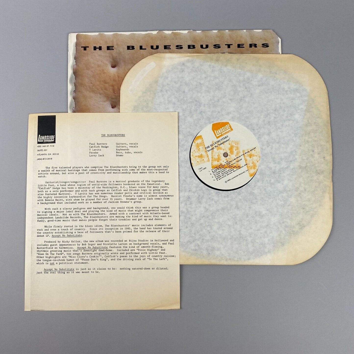 The Bluebusters - Accept No Substitute Promotional Record, Near Mint Condition