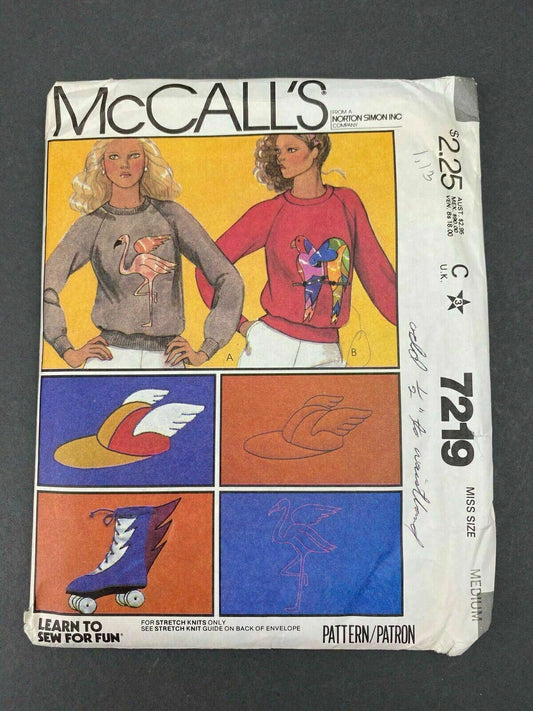 Vintage McCalls 7219 Size Medium