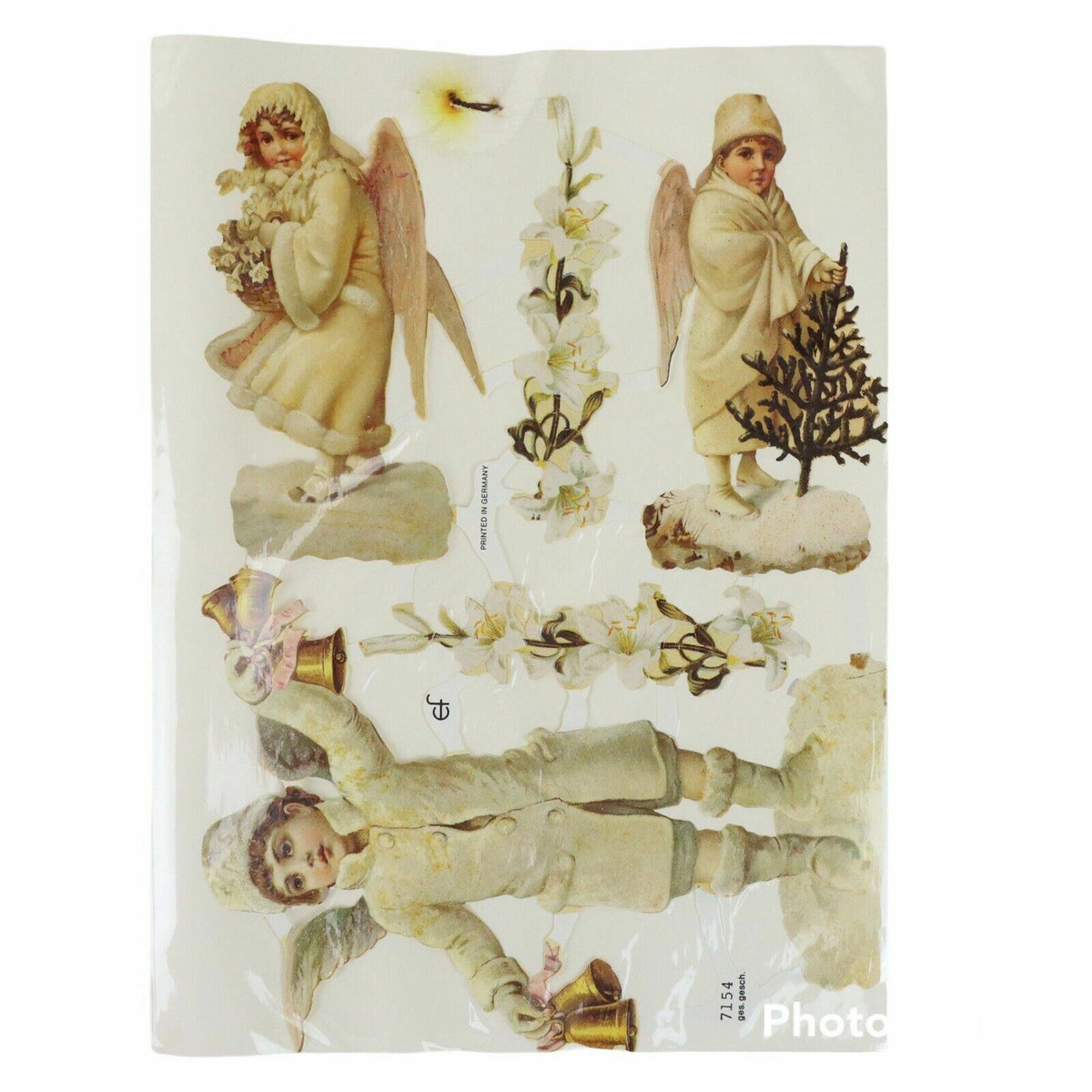 German Die Cut Angel #7154 (Printed in Germany)