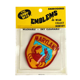 Vintage 'The Show Offs' Emblems MARYLAND Sew On Patch Wear or Collect