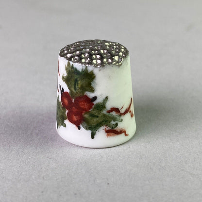 Vintage Thimble Hand Painted Signed B. Young