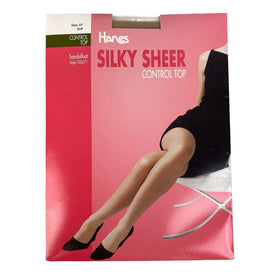 Hanes Pantyhose Control Sandalfoot Top Buff Size EF Style OG071