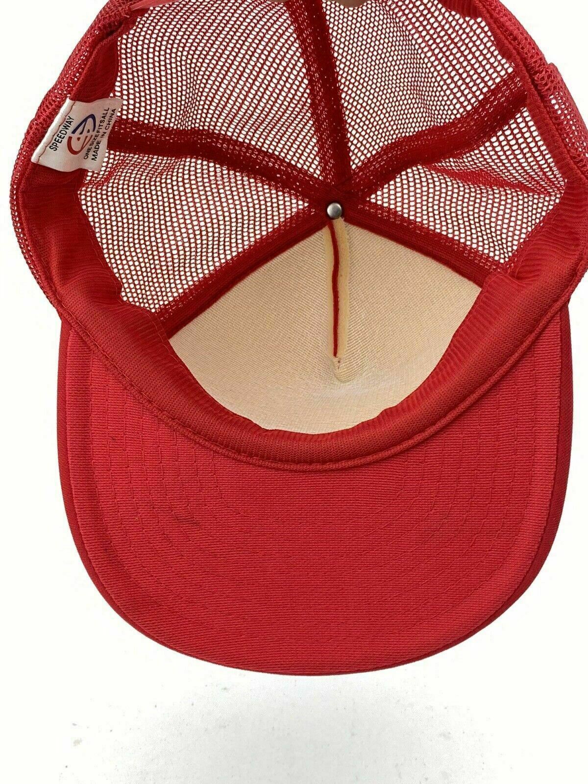 Vintage Speedway Pya/Monarch, Inc. Employee Day 1990 Red Mesh Hat