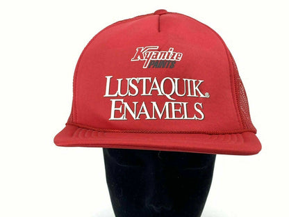 Vintage Trucker Snap-back Mesh Hat, Logo Kyanize Paints Lustaquik Enamels