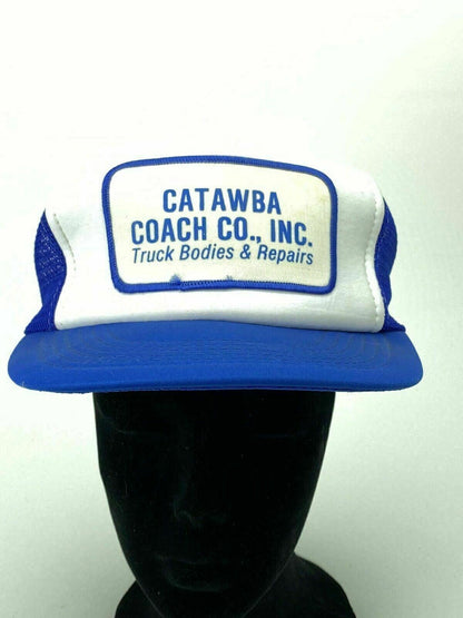 Vintage Sportcap Mesh Snap-back Hat Catawba Coach Co. Inc Truck bodies & Repairs