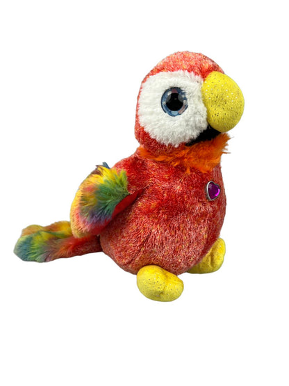 Wild Republic Red Colorful Parrot Plush Stuffed Animal