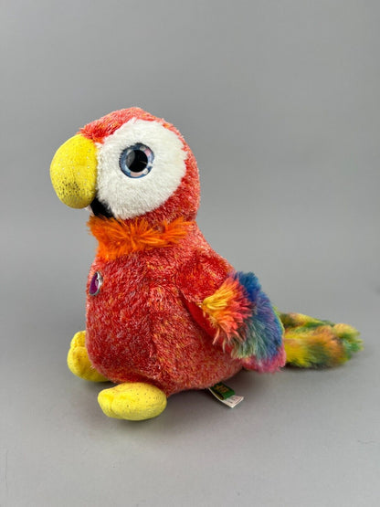 Wild Republic Red Colorful Parrot Plush Stuffed Animal