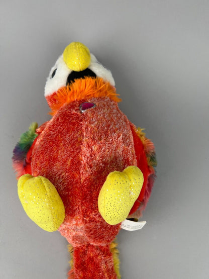 Wild Republic Red Colorful Parrot Plush Stuffed Animal