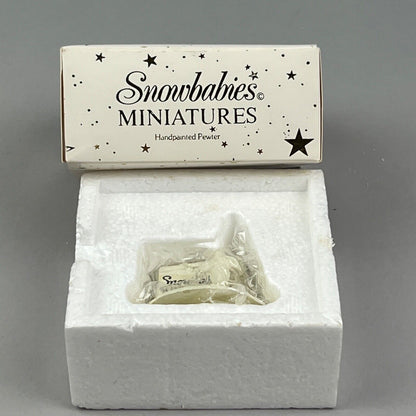 Department 56 Snowbabies Miniatures Pewter, Snowbabies Sign 7620-1 wOriginal Box