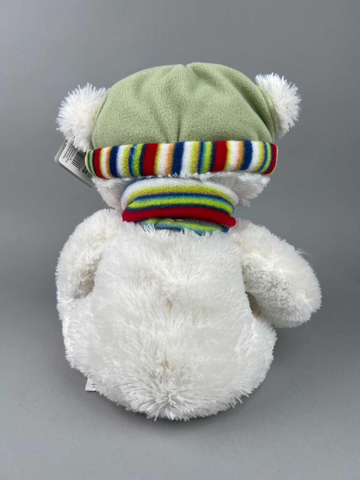 Russ Bernard The Polar Bear L'ours Polaire with White Scarf & Hat 12"