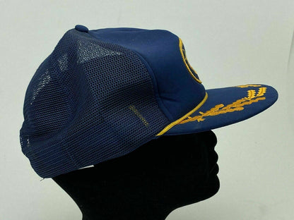 Vintage Bahamas Snap-back, Mesh, Blue Hat, Cap Made in Taiwan