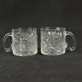 Batman Forever - Pair of The Riddler McDonalds Glass Mugs DC Comics