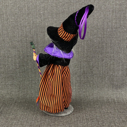 Lot of 4 - Annalee Halloween Scaredy Cat Witch Black Cat (2007, 2008, 2009)