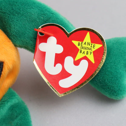 Vintage TY The Original Beanie Baby, Pumpkin Stuffed Animal -Near Mint