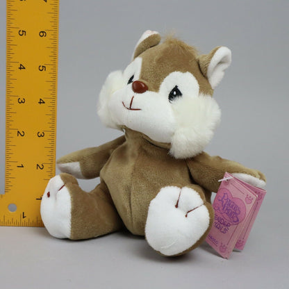 Vintage Precious Moments Tender Tails Squirrel Plush With Tag, 7" - mint