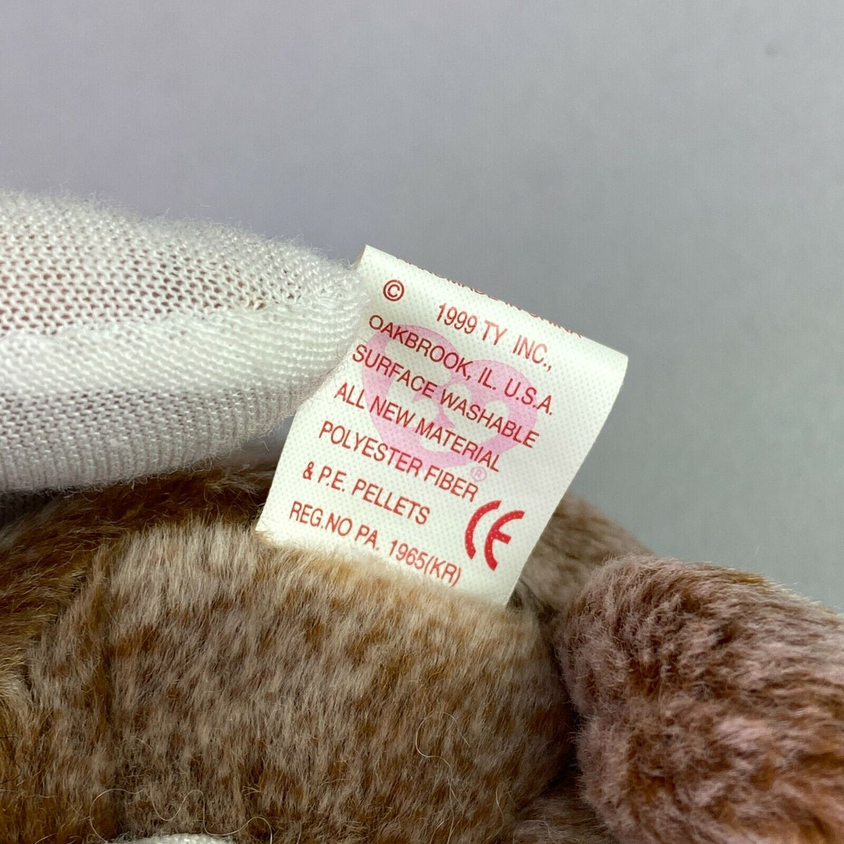 Vintage TY The Original Beanie Baby Tiptoe Mouse Plush with Tags , 6"