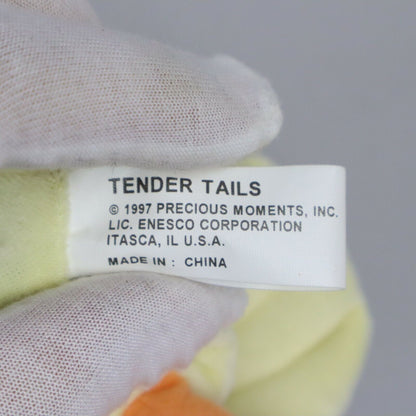 Vintage Precious Moments Tender Tails Duck Plush With Tag 5.5" - Mint