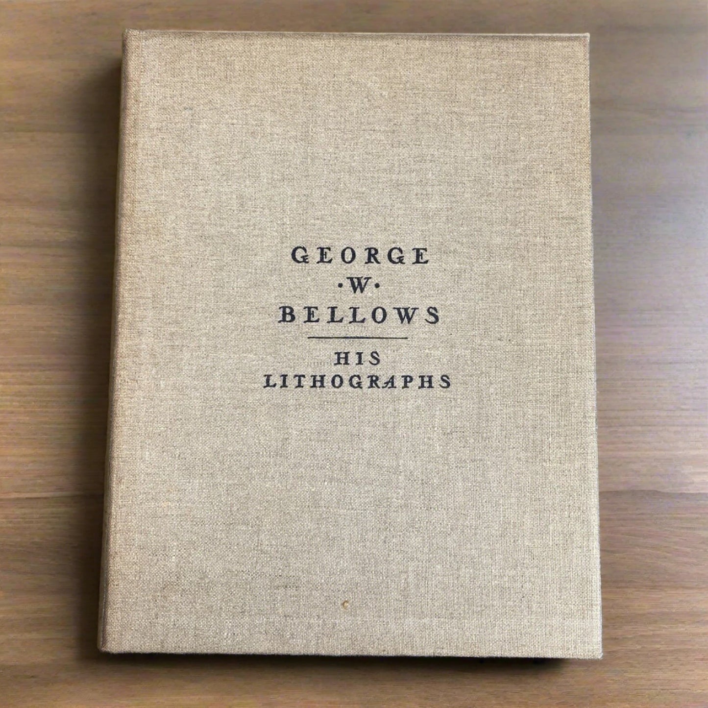 GEORGE W BELLOWS His Lithographs Hard Cover Art Book 1927