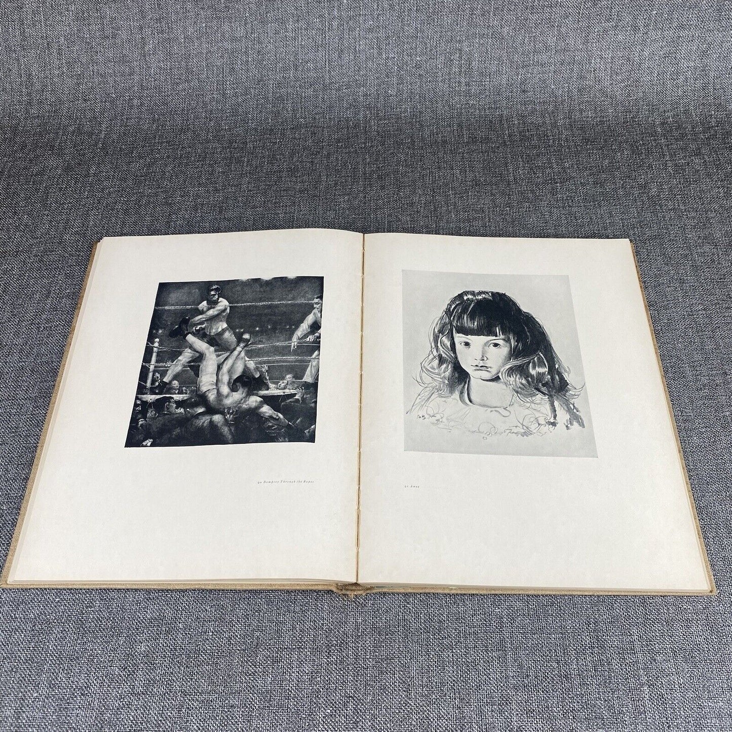 GEORGE W BELLOWS His Lithographs Hard Cover Art Book 1927