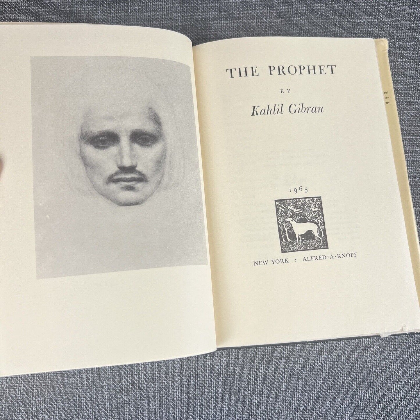 The Prophet by Kahlil Gibran Published by Alfred A. Knopf , 1965