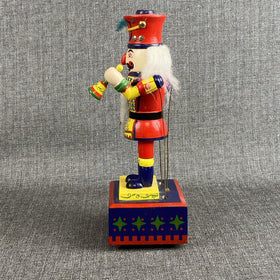 House of Lloyd Musical Nutcracker 11" Moving Arms Wooden Christmas 1996