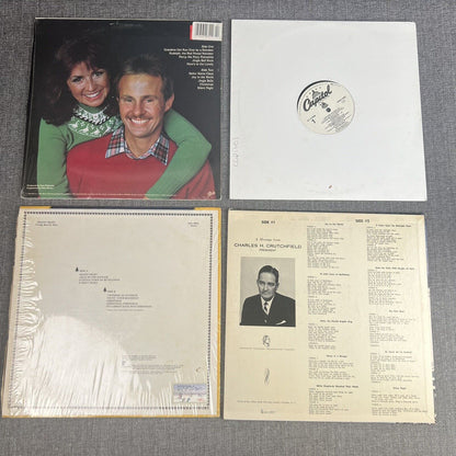 Christmas Vinyl Records lot of 4 , Silent Night, Old Fashioned Christmas etc.