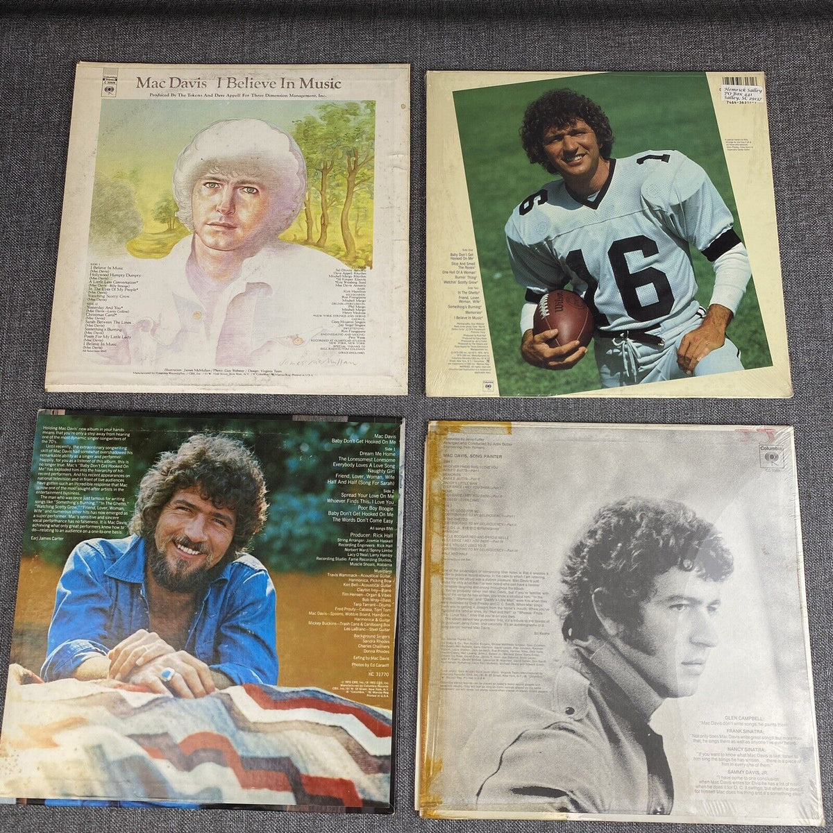 Mac Davis Vinyl Records Lot of 4 Classic Country