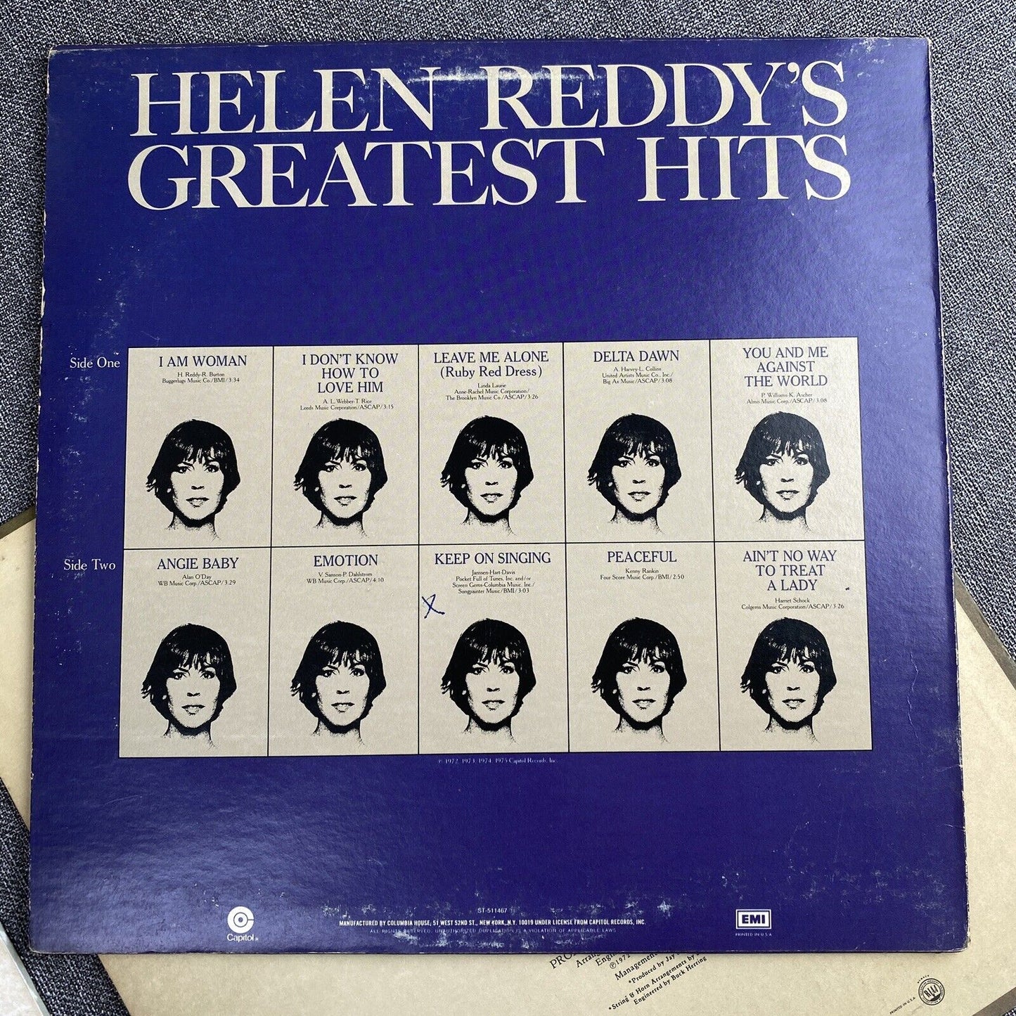 Helen Reddy Female LP Lot of 4 Albums Vinyl Records ROCK POP