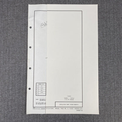 OEM Ford 1989 Ford Tempo-Topaz 2.3L EFI engine - Vacuum Schematic