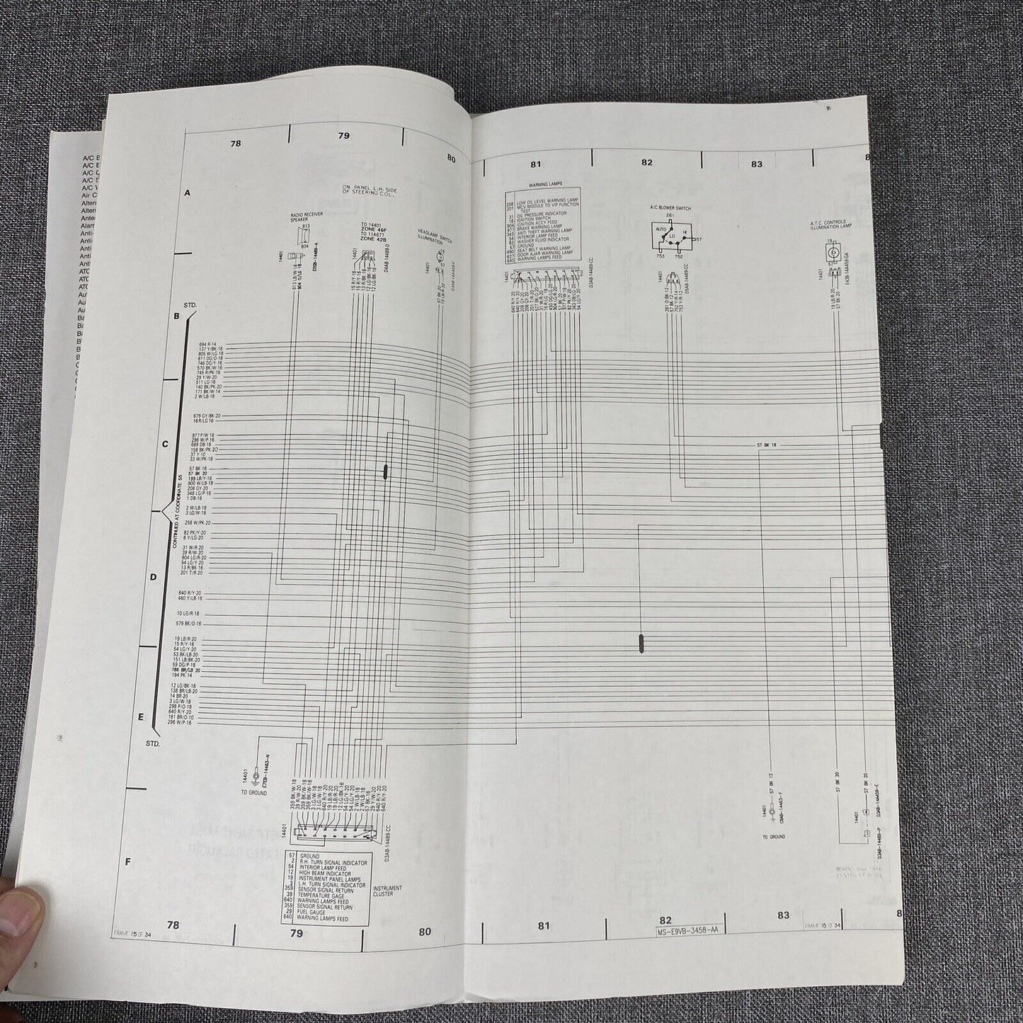 OEM 1989 Ford Lincoln Town Car Electrical Wiring Diagrams