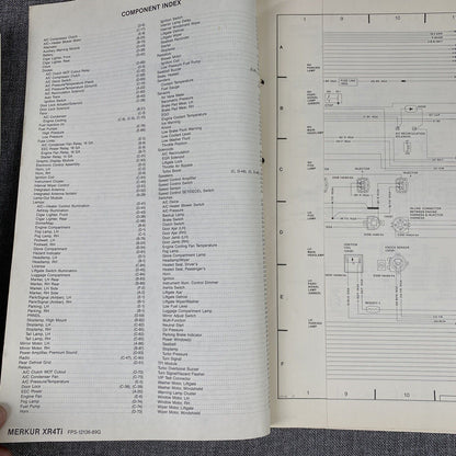 OEM 1989 Ford Merkur XR4Ti  Electrical Wiring Diagram