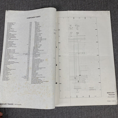 OEM 1989 Ford Mercury Tracer Electrical Wiring Diagram