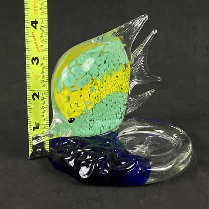 Vintage Party Lite Tropical Fish Blown Glass Votive Tea Light Candle Holder