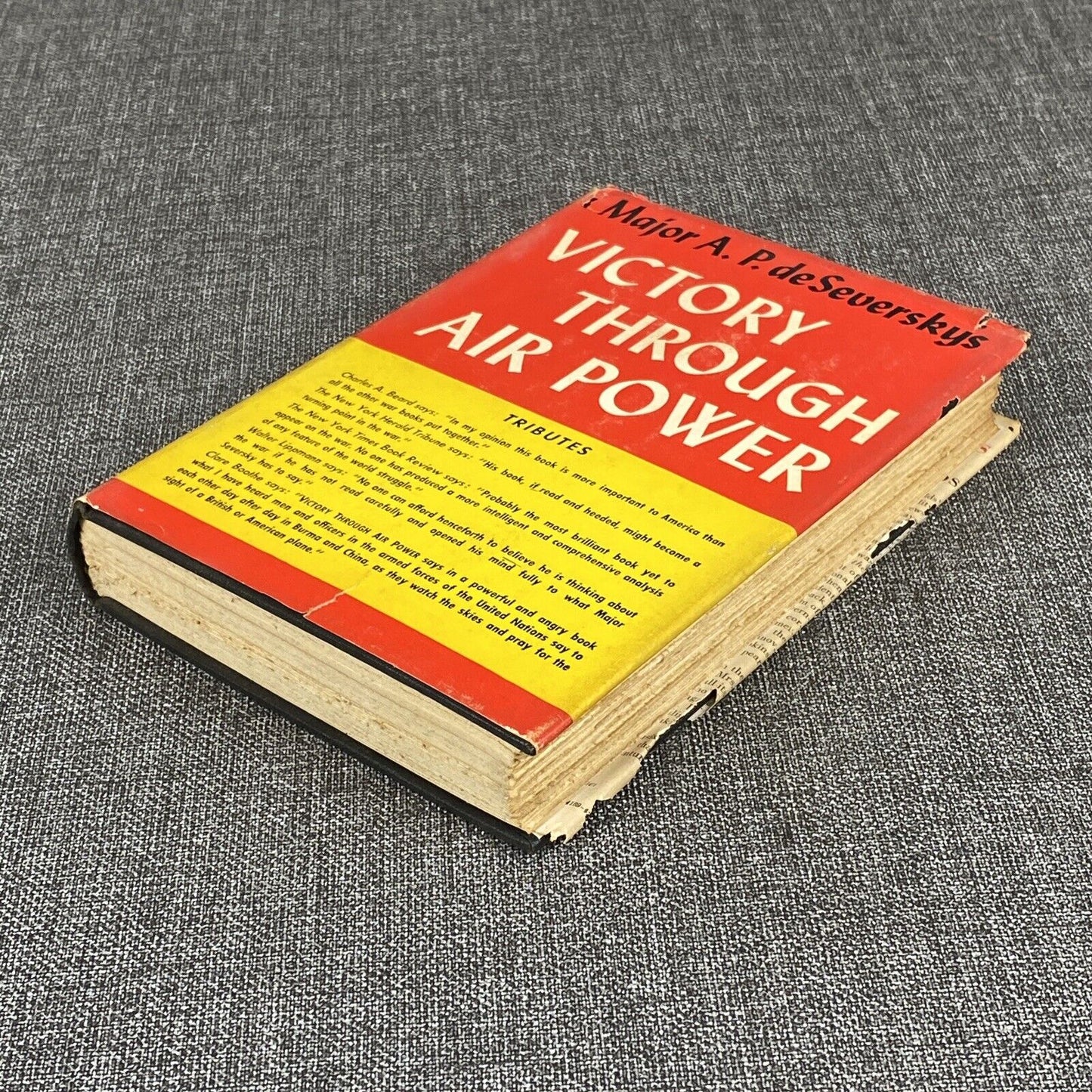 Victory Through Air Power by A.P. deSeversky  HC 1943 by Garden City Publishing