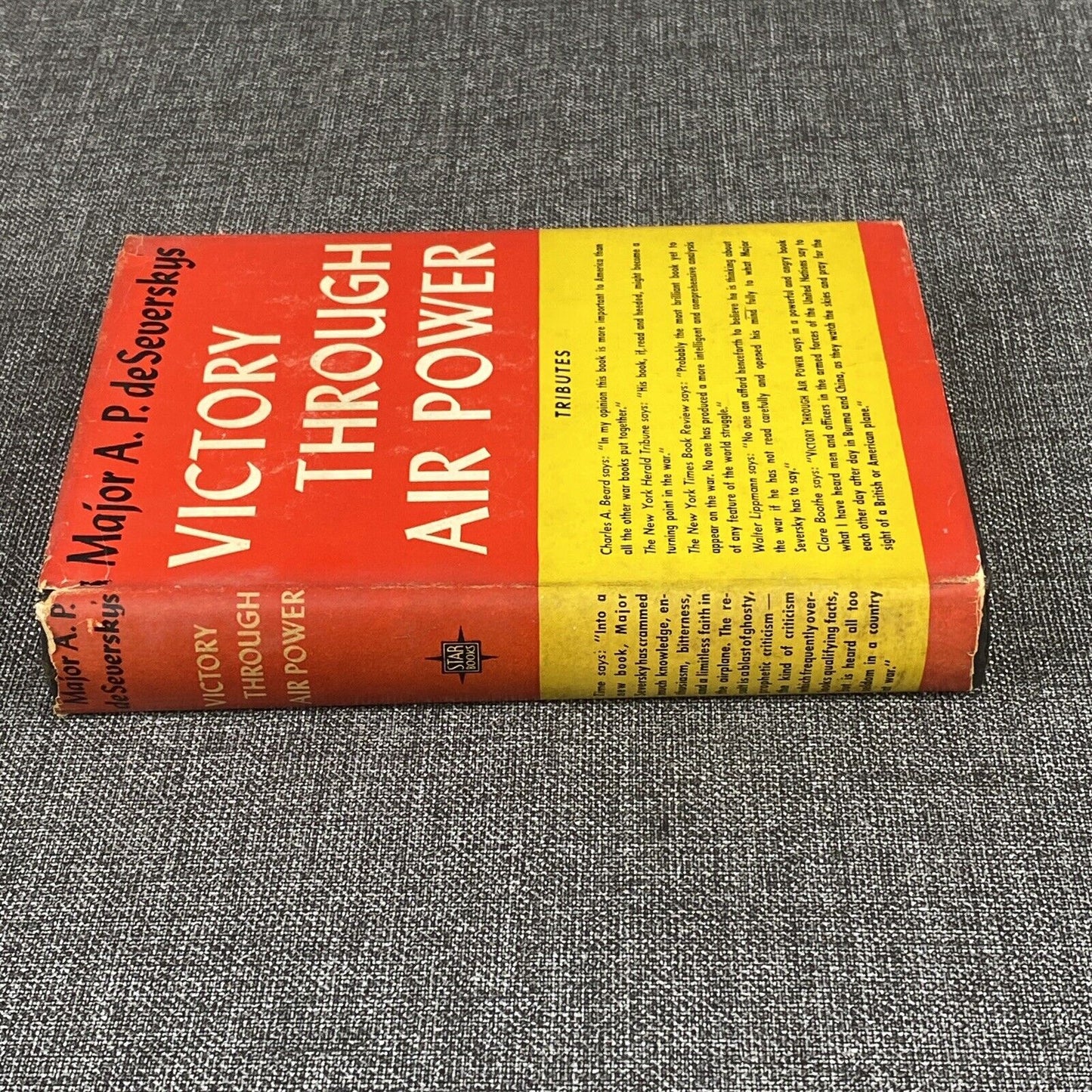 Victory Through Air Power by A.P. deSeversky  HC 1943 by Garden City Publishing