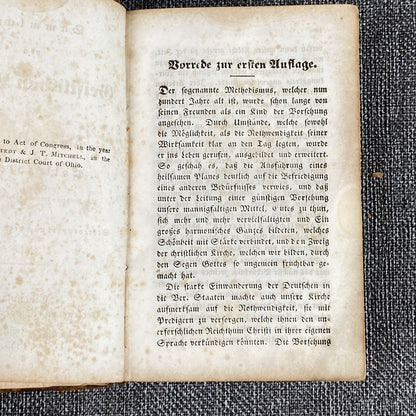 Antique Sammlung Fon Geistlichen Liedern German Prayer Song Book 1855