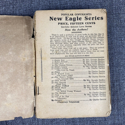 The Strength of Love by Mrs. Alex McVeigh Miller Antique Book Paperback 1896