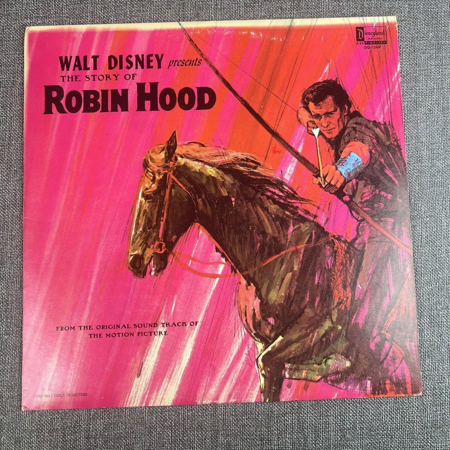 Walt Disney The Story of Robin Hood 1963 LP DQ-1249