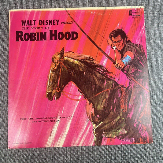 Walt Disney The Story of Robin Hood 1963 LP DQ-1249