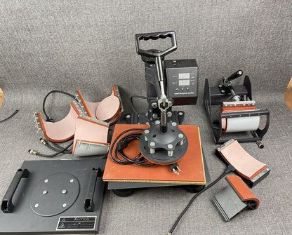 Heat Press Combo Machine  with Accessories, tested and working