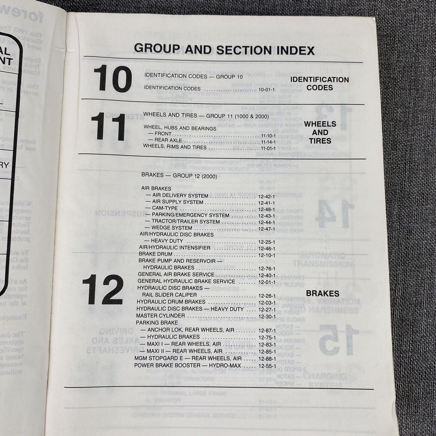 1985 Ford Engine Medium Heavy F- B- C-600 thru 8000 Truck Shop Manual