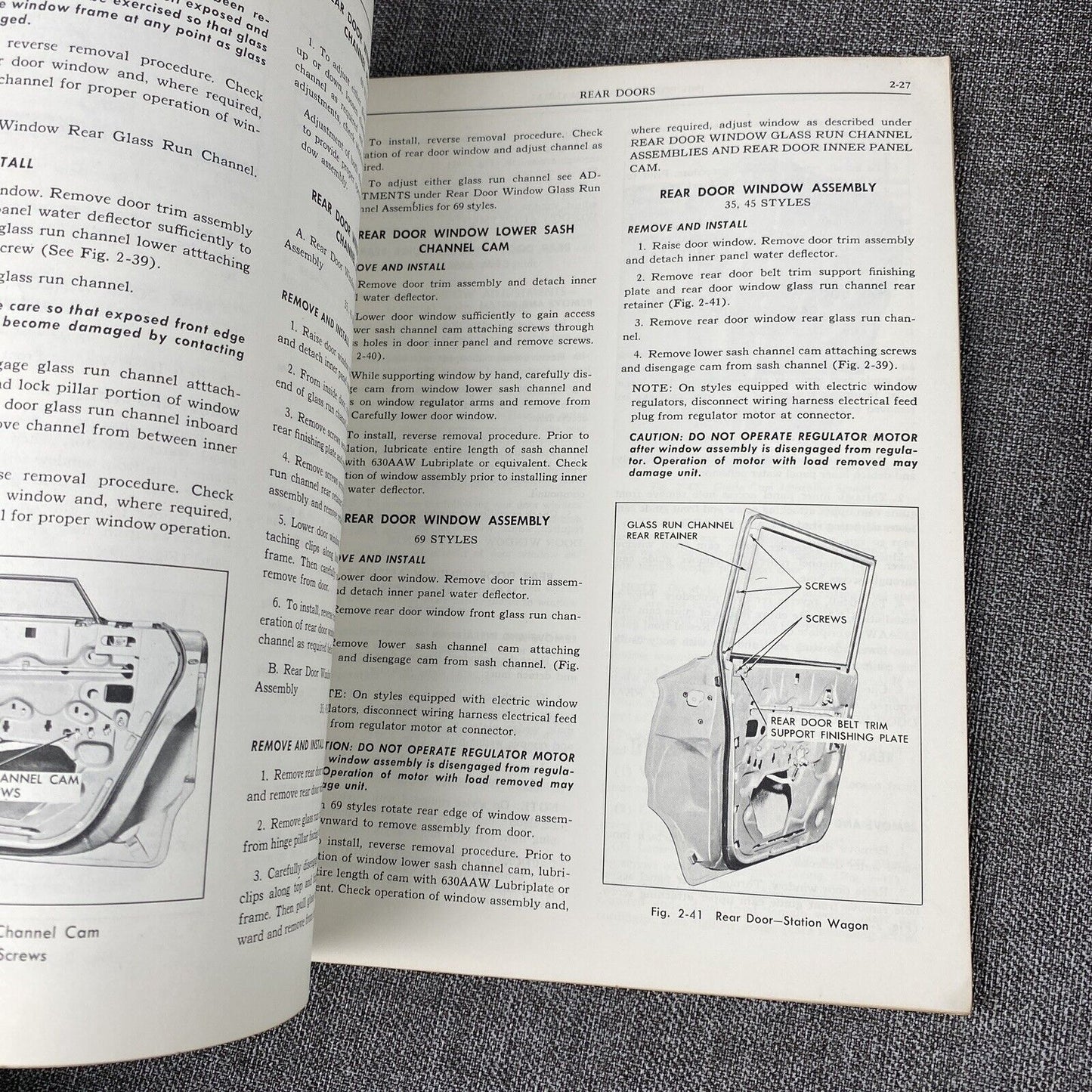 1961 Pontiac Body Chassis and Body , Heating , Ventilating and A/C Shop Manual