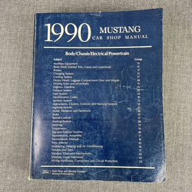 1990 Ford Mustang Body Chassis Electrical Powertrain Car Shop Manual