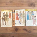 Vintage Women Sewing Patterns 1970's  #9170 #2623 #6952 Size 10 Cut