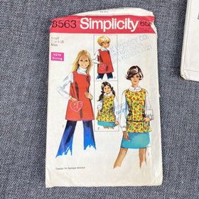 Vintage 60's-70's Women Sewing Patterns 1970's #7162 #7867 #8563 Size 10