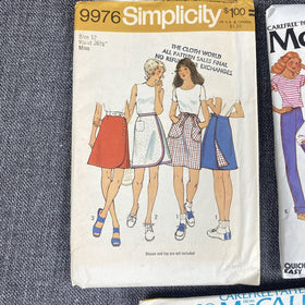 Vintage Women Sewing Patterns 1970's  #9976 #6521 #4389 Size 8-12