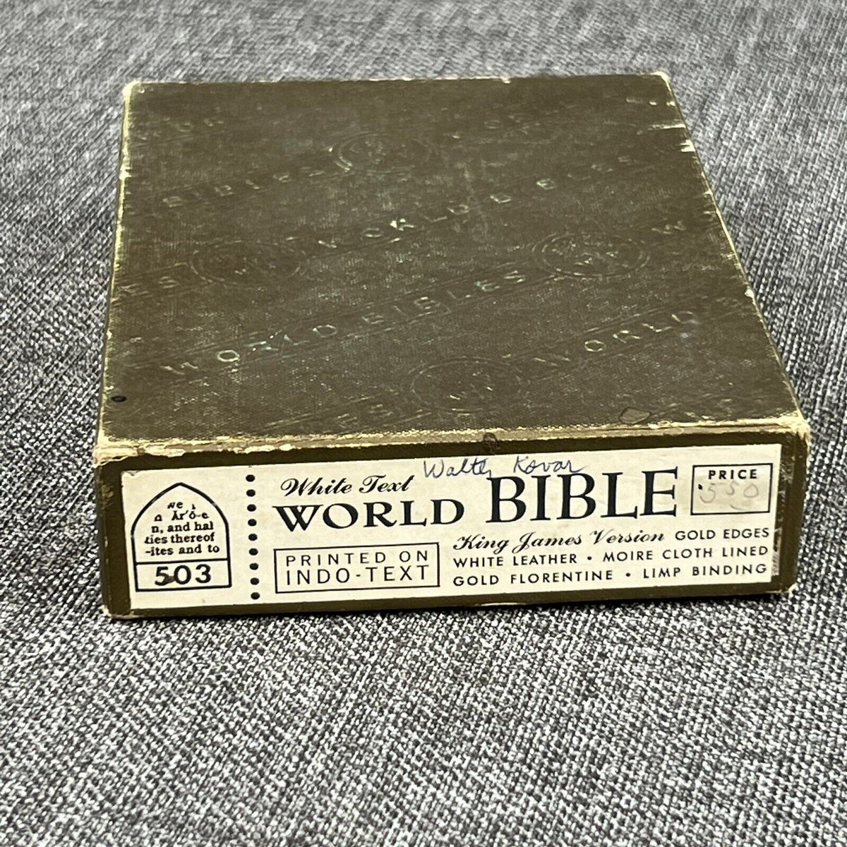 Holy Bible KJV White Vintage World Publishing Old and New Testaments NIB