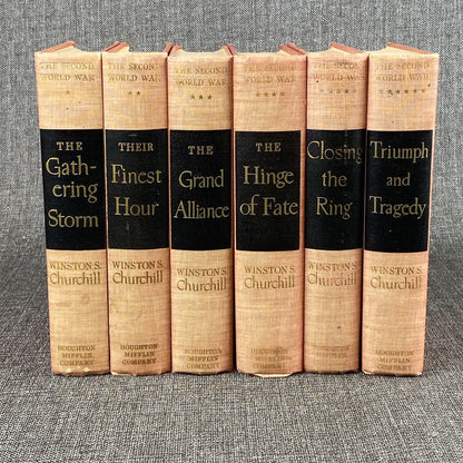 The Second World War By Winston Churchill 1948-1951 Edition , 6 Volume Book Set