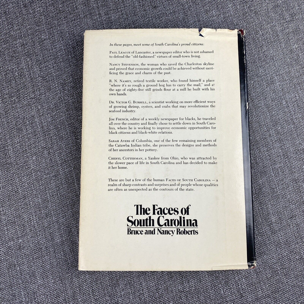 Faces of SOUTH CAROLINA by Nancy Roberts , Signed